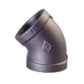 Galvanized & Black Malleable Iron Pipe Fittings 45 Deg Elbow